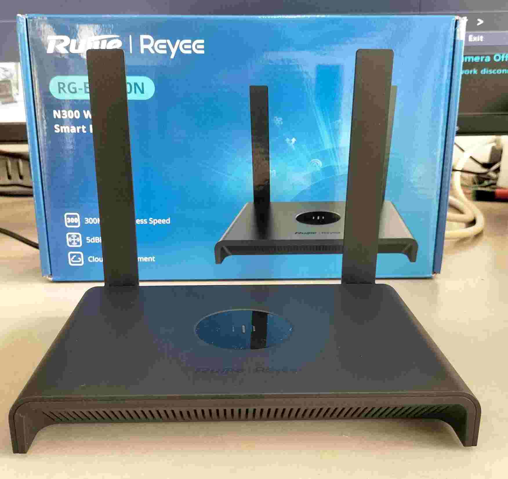 Ruijie RG‑EW300N 300Mbps Wireless Smart Router – 2.4 GHz Wi‑Fi 4 (802.11n), 4 Modes, Cloud & App Management