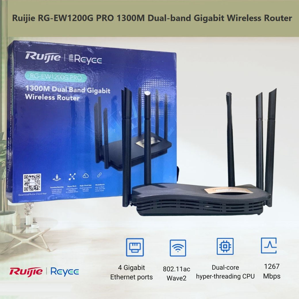 RG-EW1200G-Pro-6_imresizer Ruijie Reyee RG‑EW1200G PRO – Dual‑Band Gigabit Wi‑Fi 5 Smart Mesh Router (AC1300) - Image 1